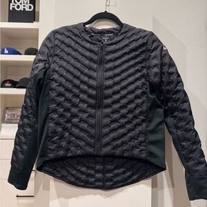 Women's Black Aeroloft Quilted Running Jacket